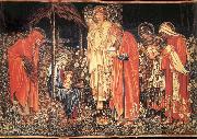 Burne-Jones, Sir Edward Coley The adoracion of the three Kings oil painting artist